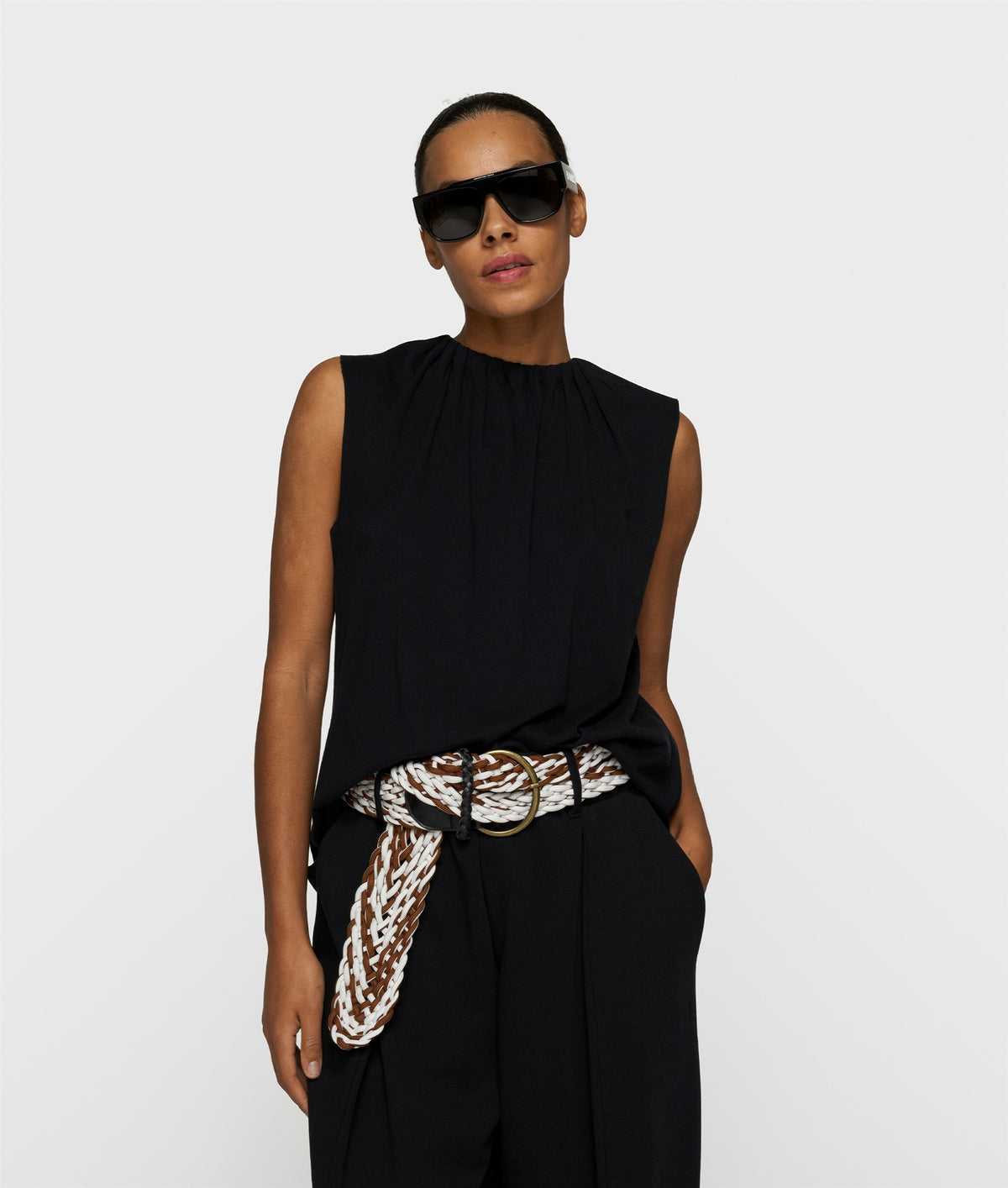 Pleated Top Jersey black | Bildmaterial bereitgestellt von SHOES.PLEASE.