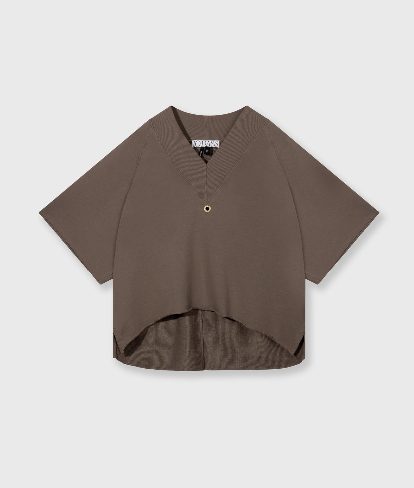 Short Sleeve Sweater V-Neck moonrock | Bildmaterial bereitgestellt von SHOES.PLEASE.