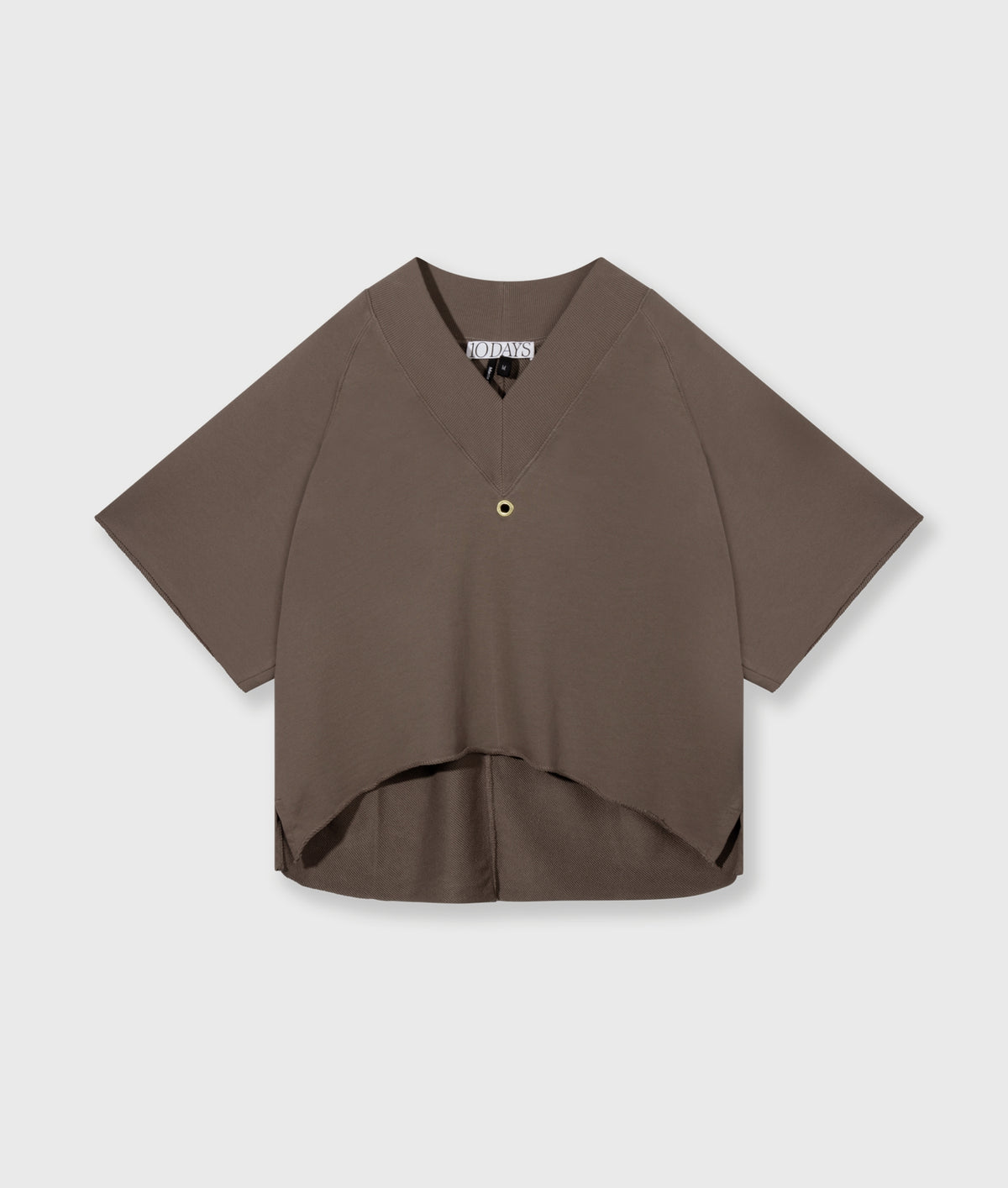 Short Sleeve Sweater V-Neck moonrock | Bildmaterial bereitgestellt von SHOES.PLEASE.