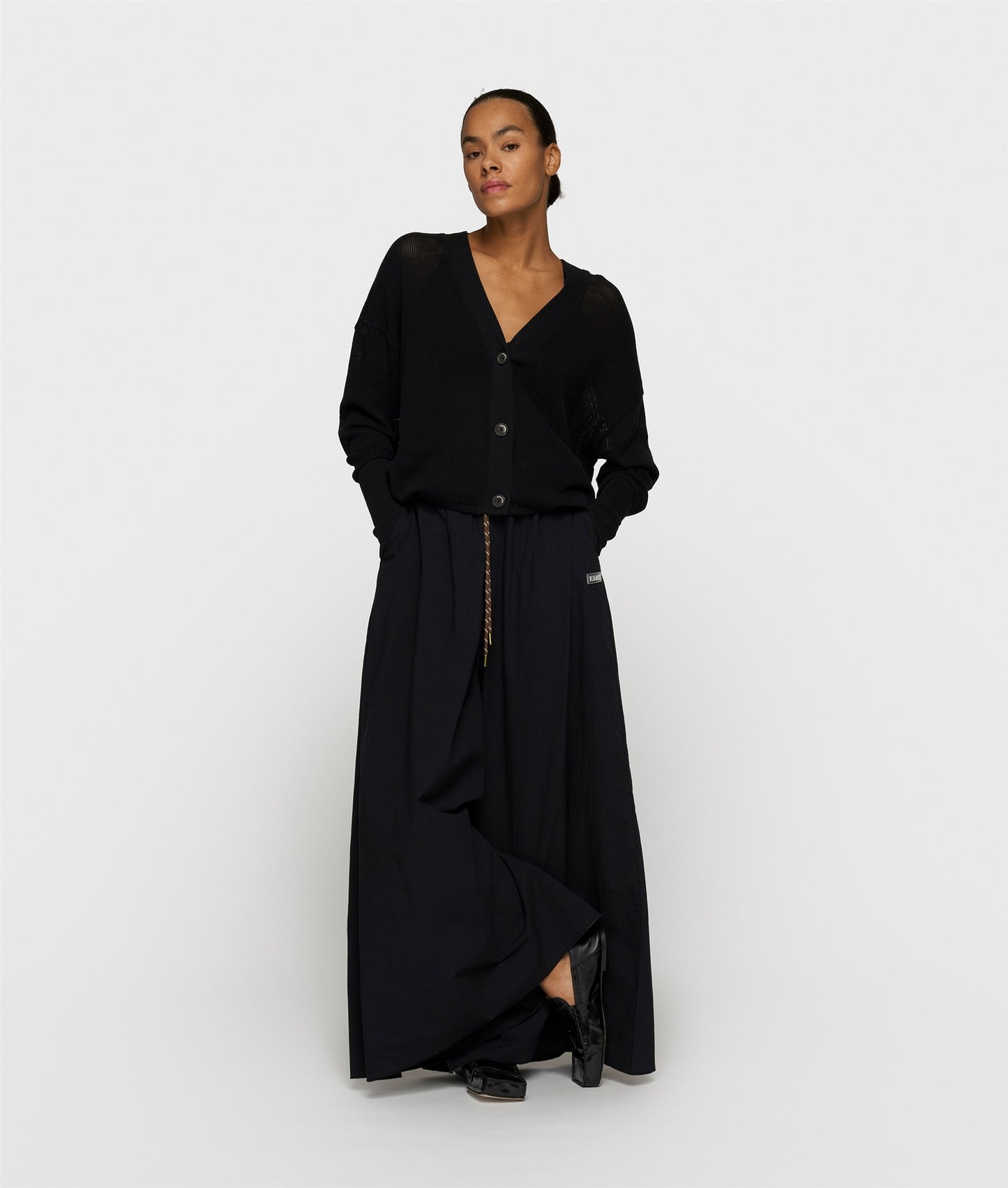 V-Neck Cardigan Mesh black | Bildmaterial bereitgestellt von SHOES.PLEASE.