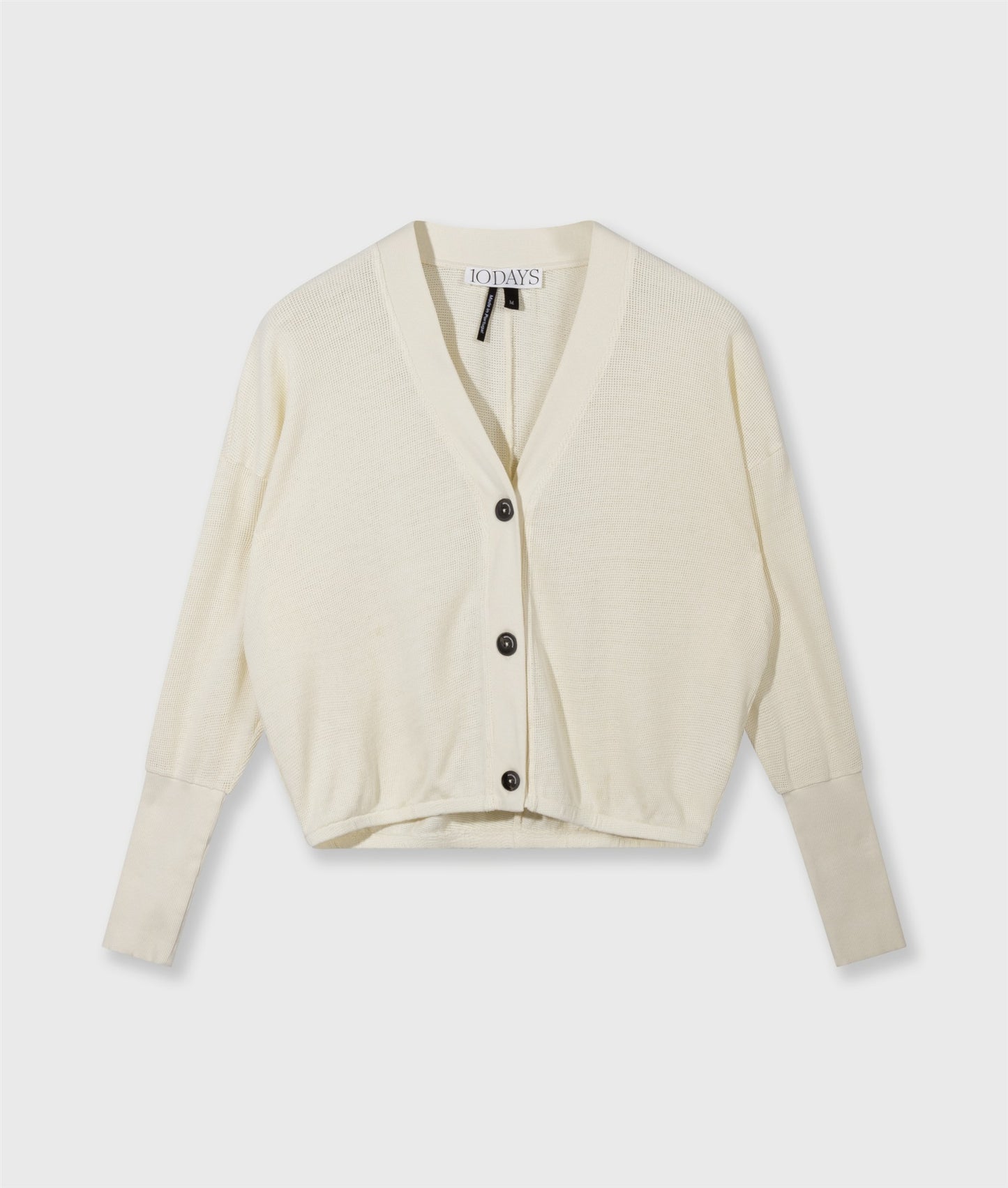 V-Neck Cardigan Mesh soft vanilia | Bildmaterial bereitgestellt von SHOES.PLEASE.