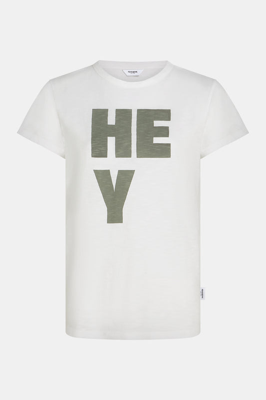 T-shirt print ecru