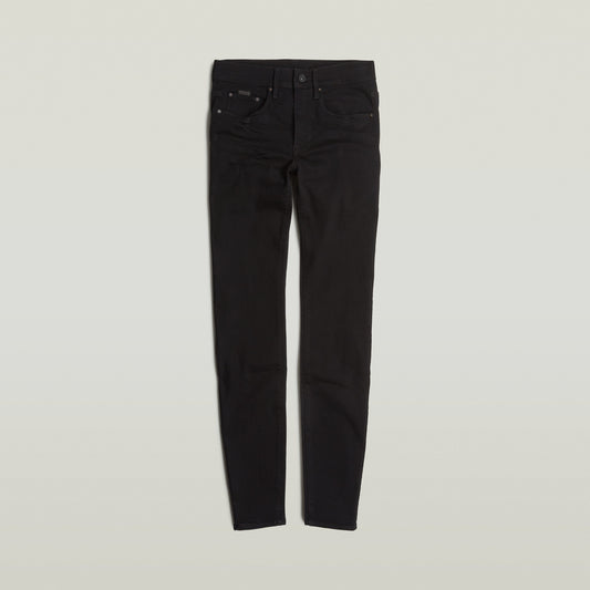 3301 Skinny Wmn Elto nero blk f superstretch o pitch black