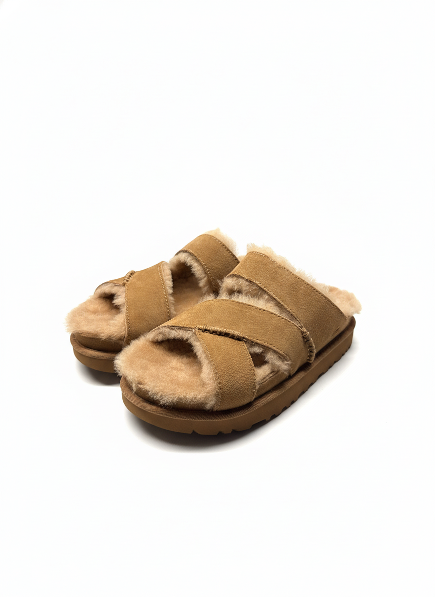 W Greenport Cross Strap Slide chestnut | Bildmaterial bereitgestellt von SHOES.PLEASE.