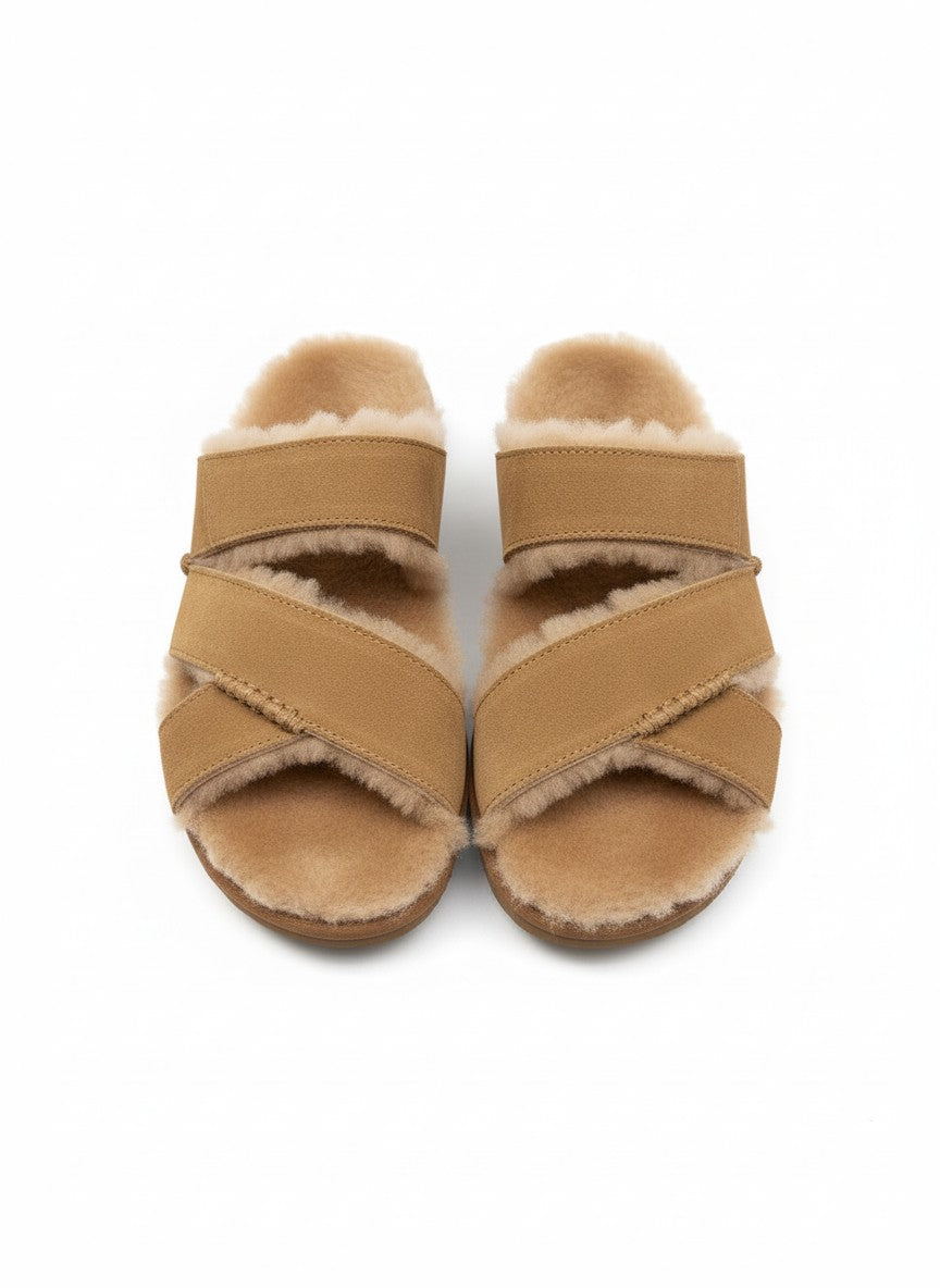 W Greenport Cross Strap Slide chestnut | Bildmaterial bereitgestellt von SHOES.PLEASE.
