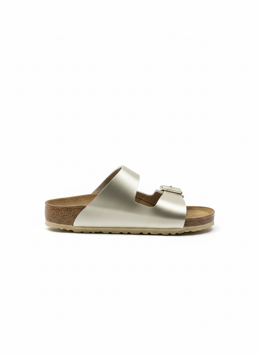 Arizona Kids Birko-Flor Narrow electric metallic gold