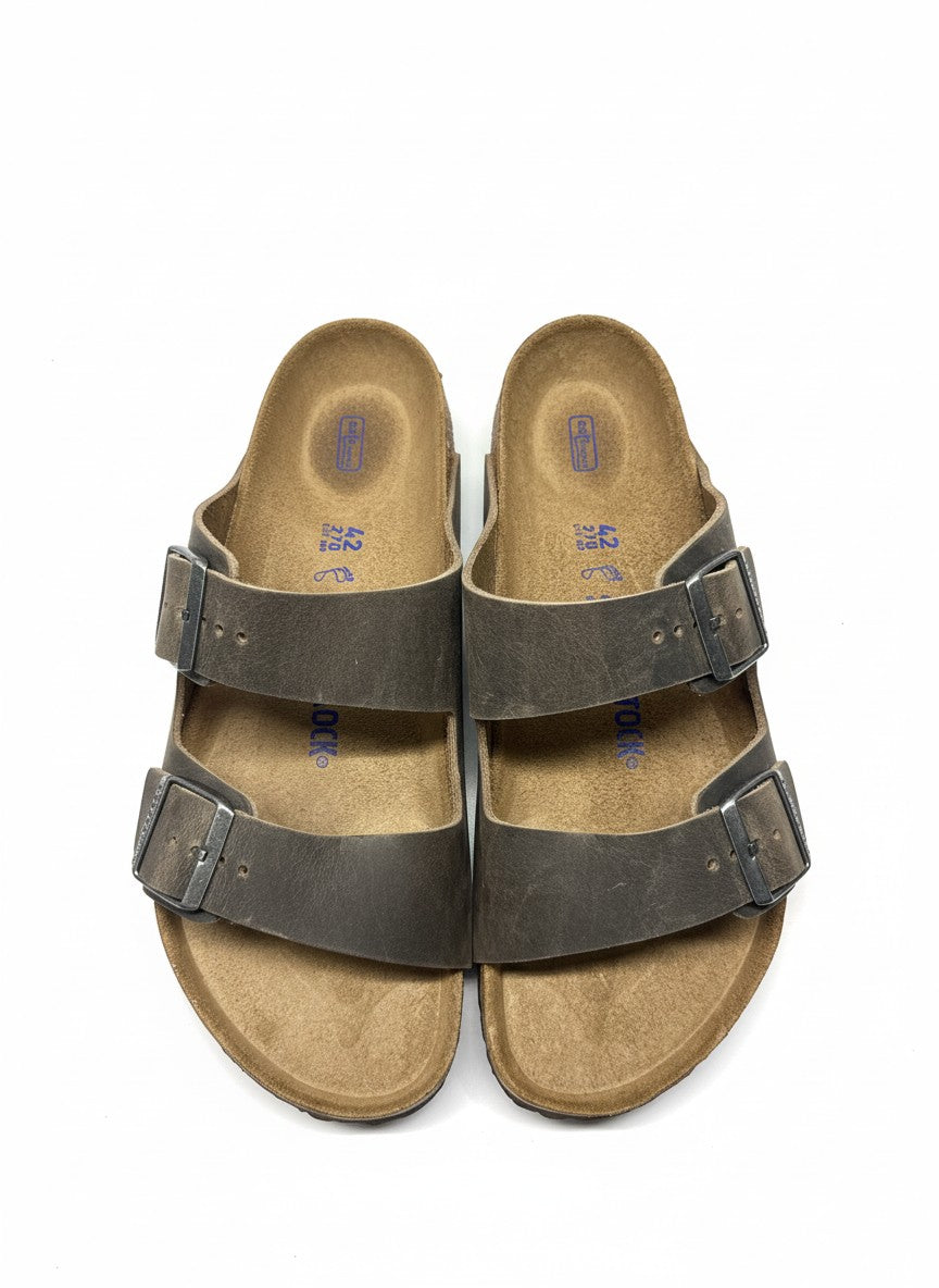 Arizona Soft Footbed Natural Leather Oiled Regular faded khaki | Bildmaterial bereitgestellt von SHOES.PLEASE.