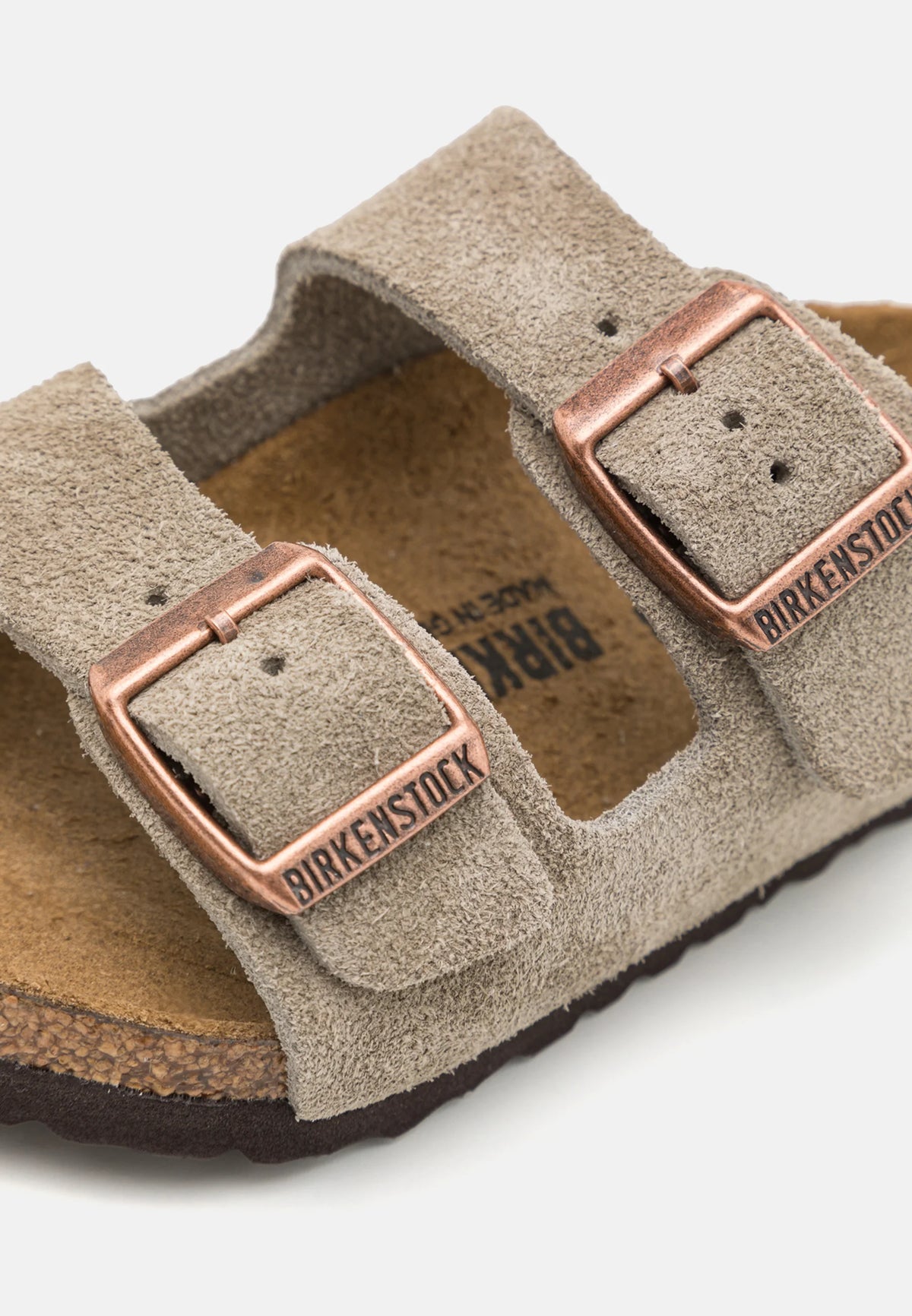 Arizona Kids Suede Leather Narrow taupe | Bildmaterial bereitgestellt von SHOES.PLEASE.