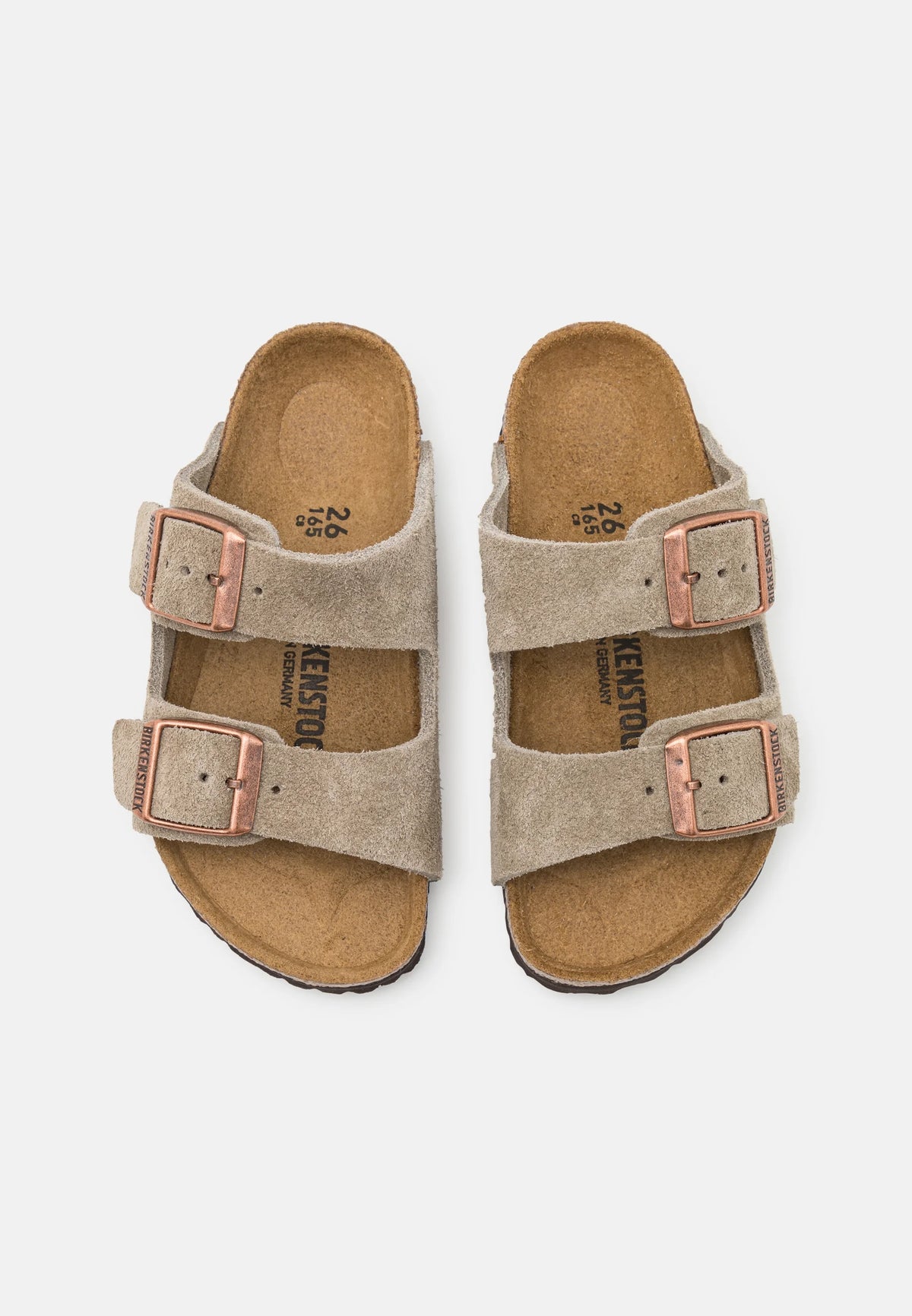 Arizona Kids Suede Leather Narrow taupe | Bildmaterial bereitgestellt von SHOES.PLEASE.