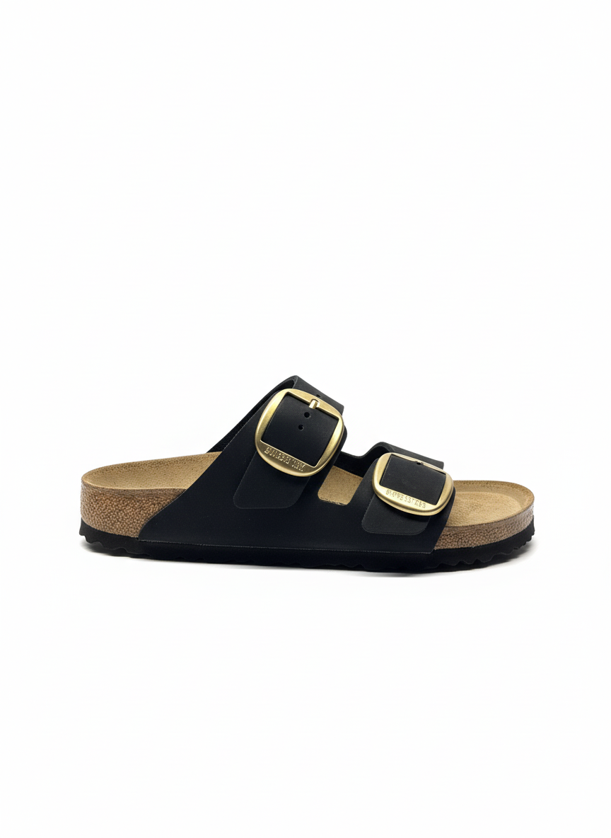 Arizona Big Buckle Nubuck Leather Women Narrow black | Bildmaterial bereitgestellt von SHOES.PLEASE.