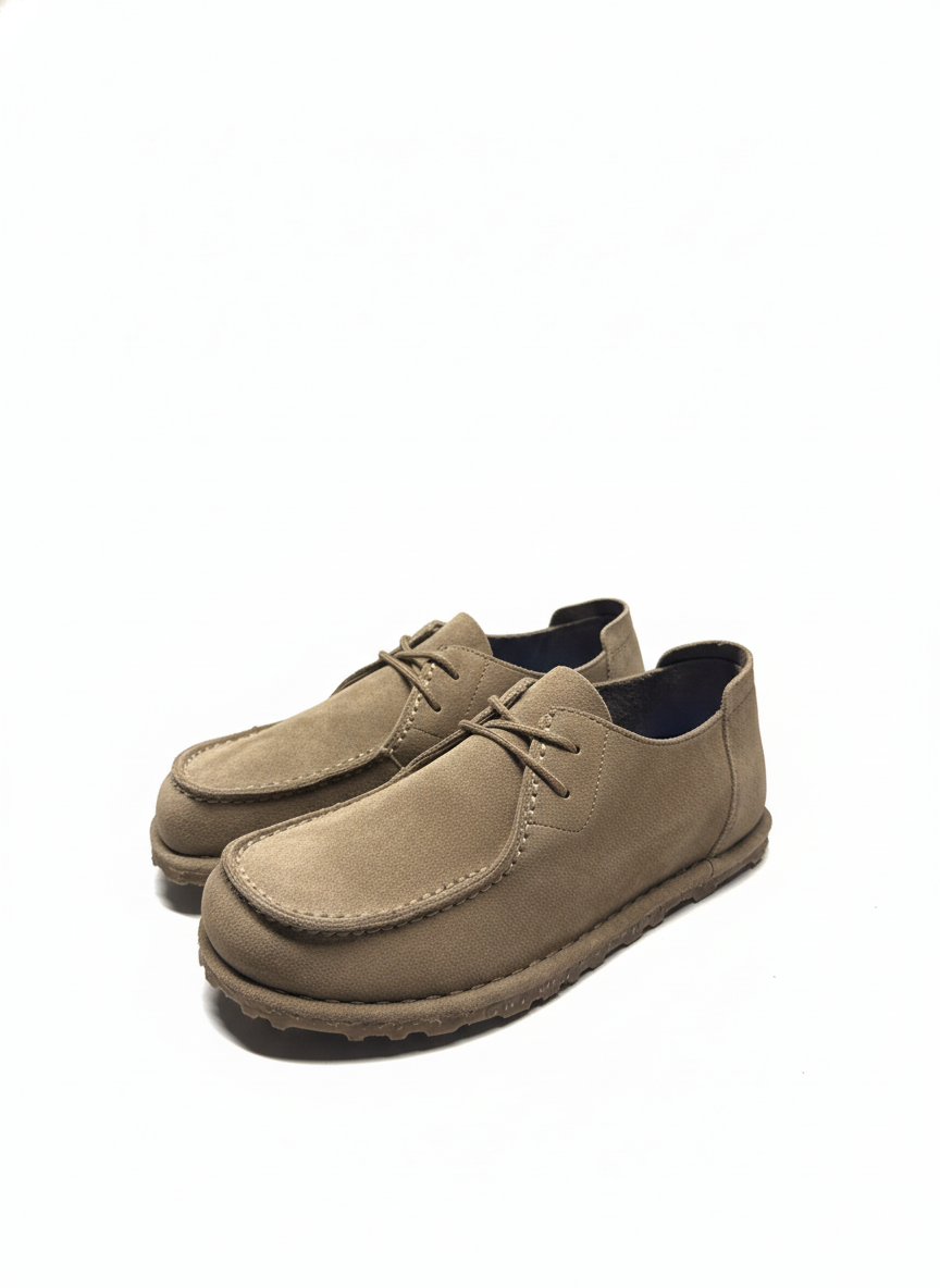 Utti Lace Suede Leather Narrow gray taupe | Bildmaterial bereitgestellt von SHOES.PLEASE.
