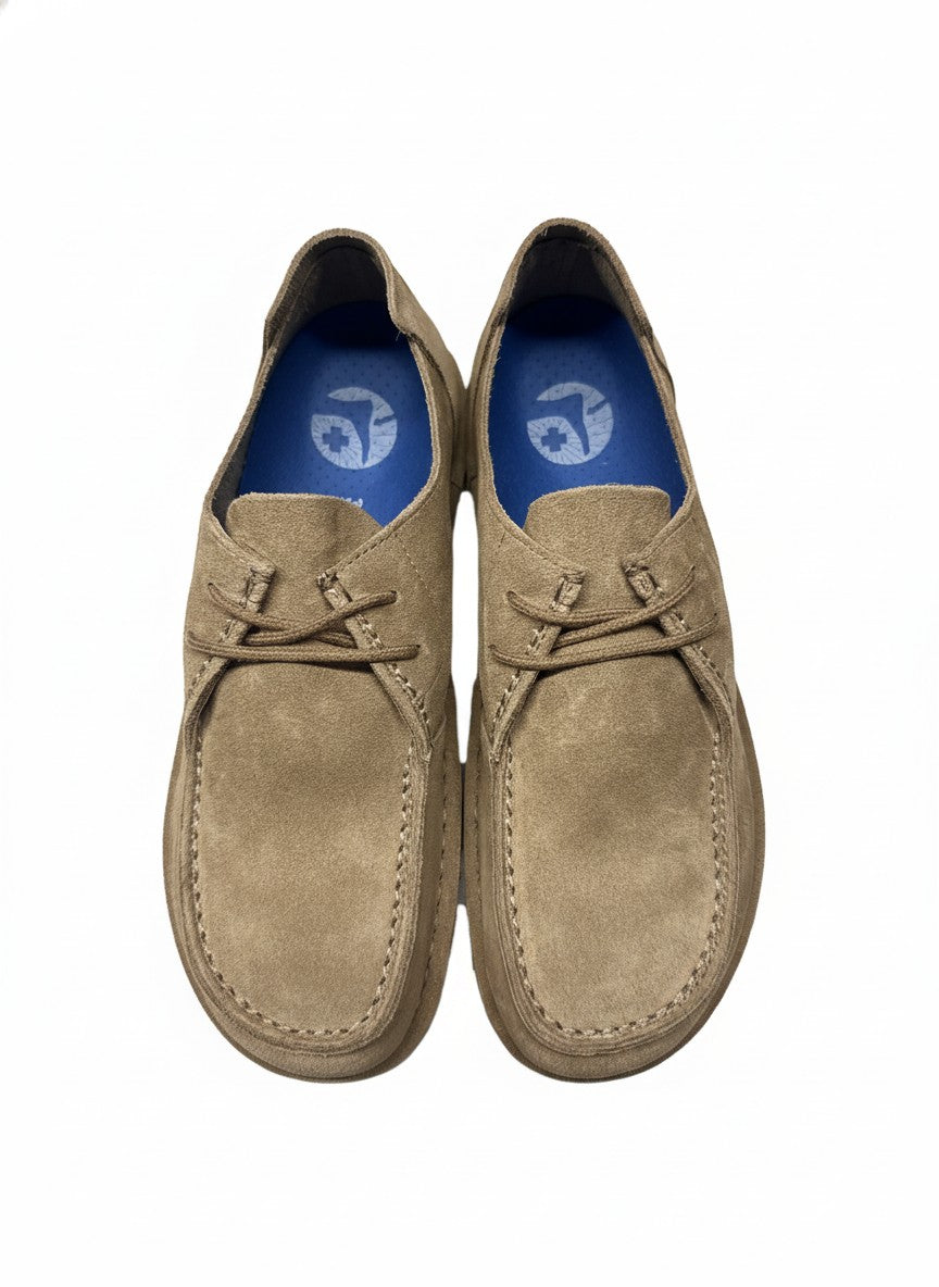Utti Lace Suede Leather Narrow gray taupe | Bildmaterial bereitgestellt von SHOES.PLEASE.