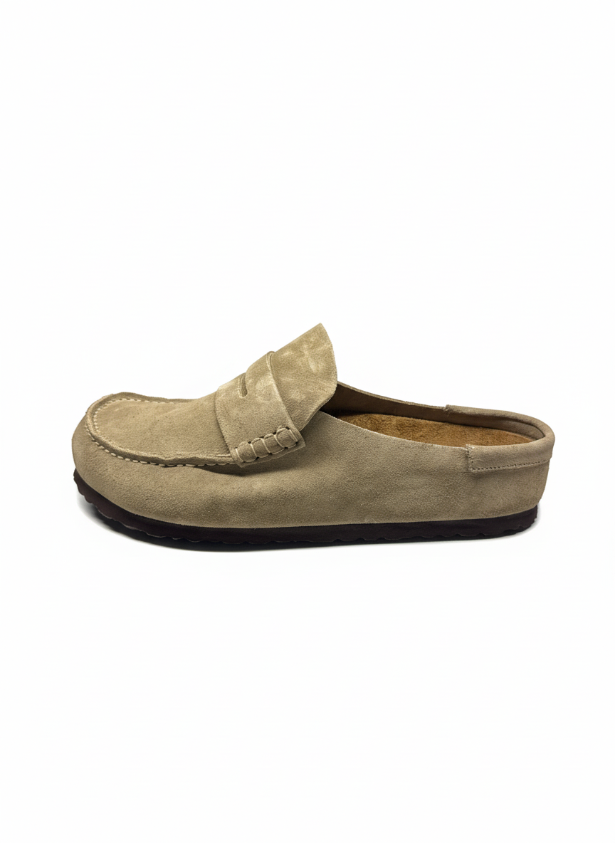 Naples Wrapped Suede Leather Unisex Regular taupe | Bildmaterial bereitgestellt von SHOES.PLEASE.