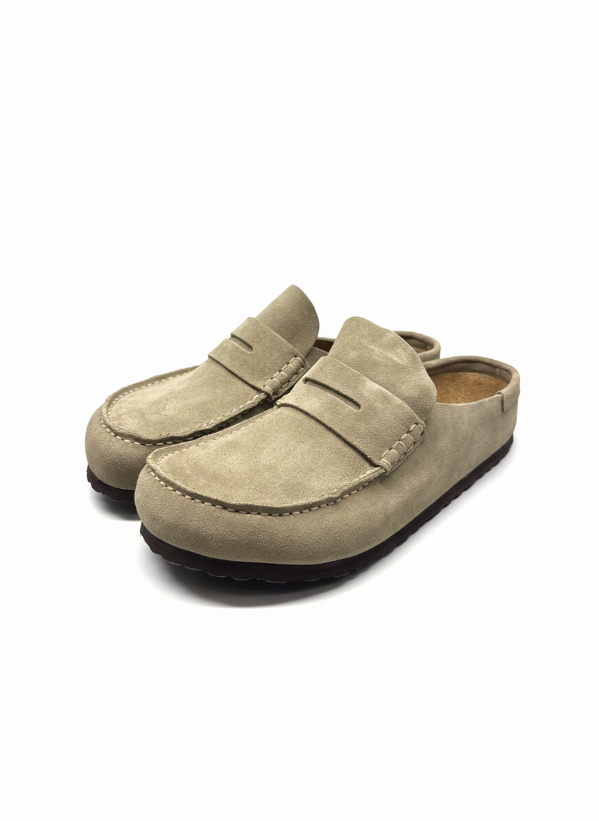 Naples Wrapped Suede Leather Unisex Regular taupe | Bildmaterial bereitgestellt von SHOES.PLEASE.