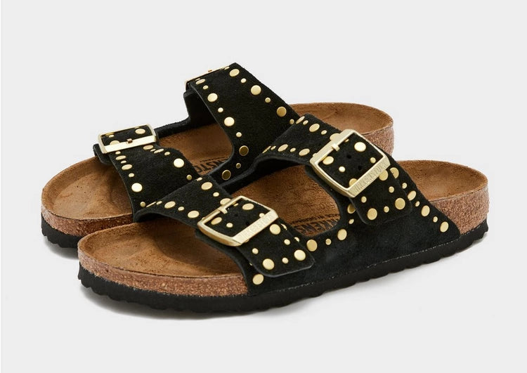 Arizona Rivets Suede Leather Women Narrow black | Bildmaterial bereitgestellt von SHOES.PLEASE.