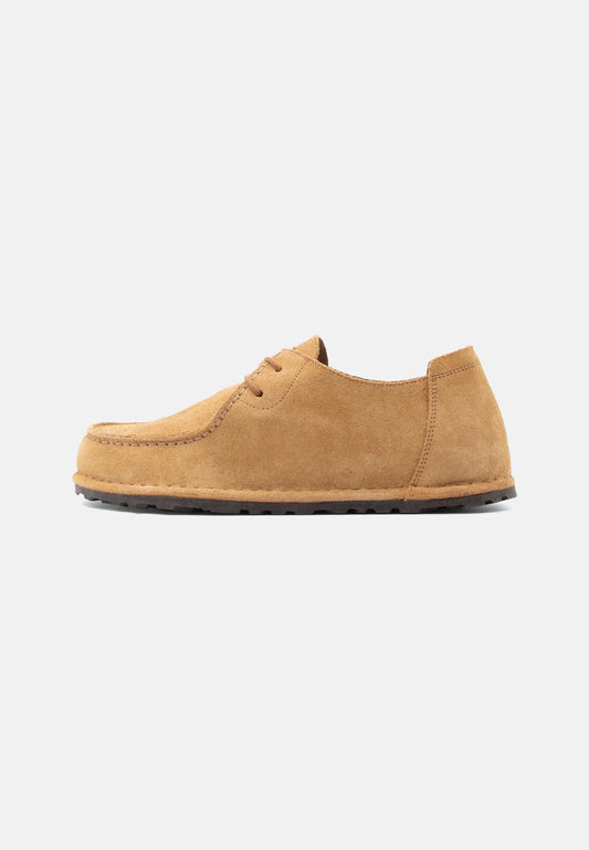 Utti Lace Suede Leather Unisex Narrow cork brown
