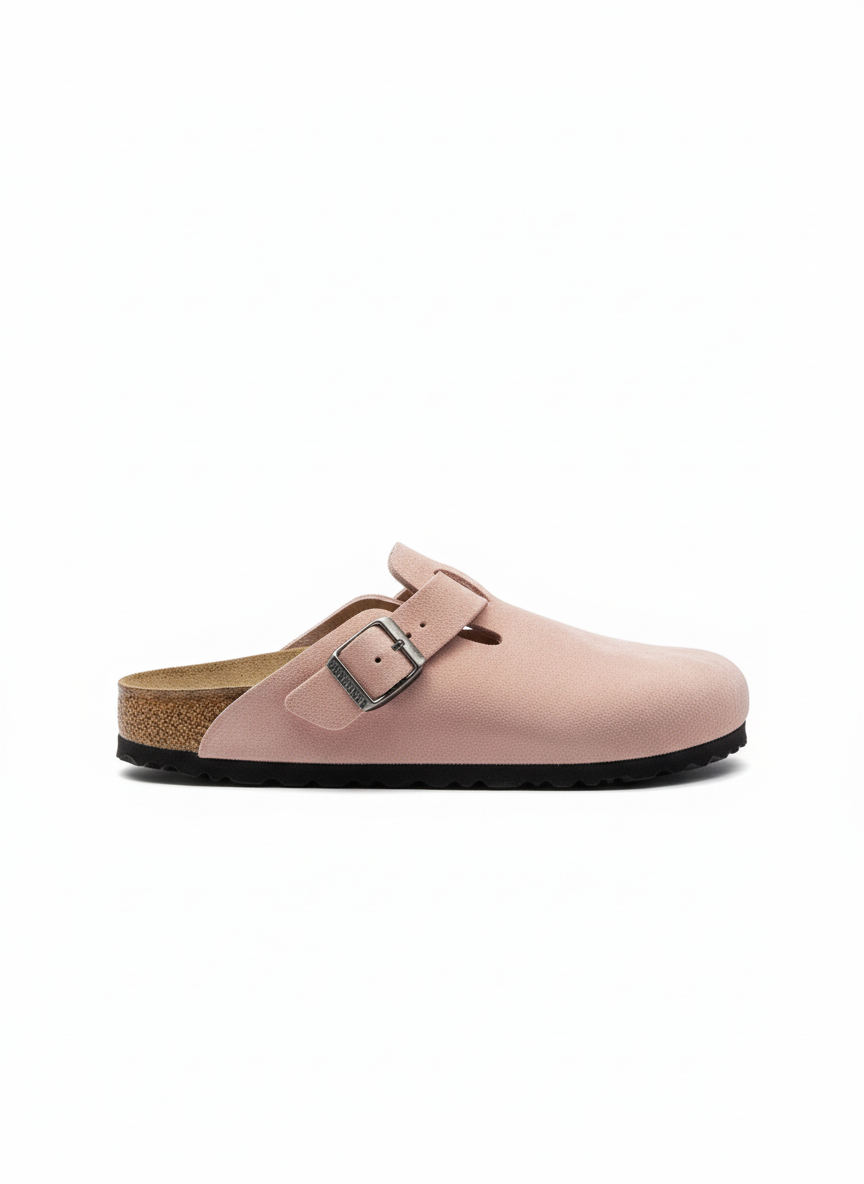 Boston Suede Leather Unisex Narrow pink clay | Bildmaterial bereitgestellt von SHOES.PLEASE.