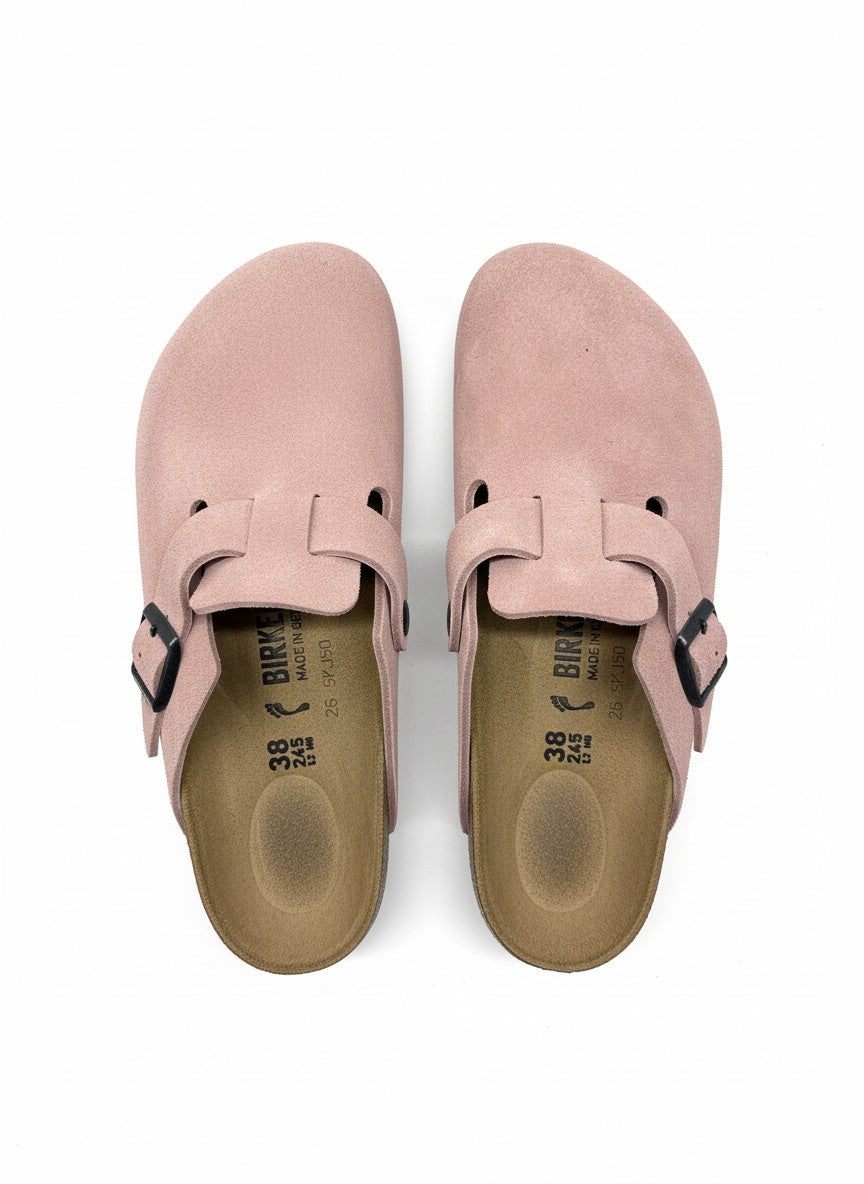 Boston Suede Leather Unisex Narrow pink clay | Bildmaterial bereitgestellt von SHOES.PLEASE.
