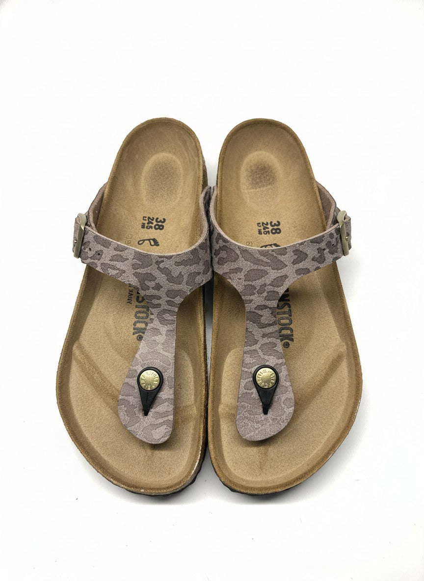 Gizeh Synthetics Women Regular syn leo grey taupe | Bildmaterial bereitgestellt von SHOES.PLEASE.