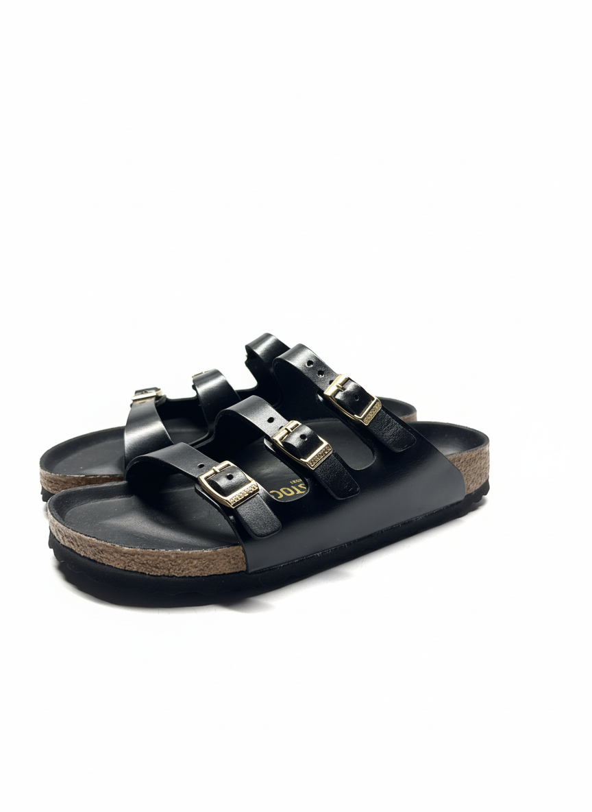 Florida  Fresh Leather Women Narrow black new dressy leather | Bildmaterial bereitgestellt von SHOES.PLEASE.