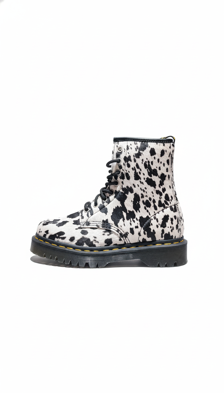 1460 Bex Print Hair On cream+black dalmatian | Bildmaterial bereitgestellt von SHOES.PLEASE.