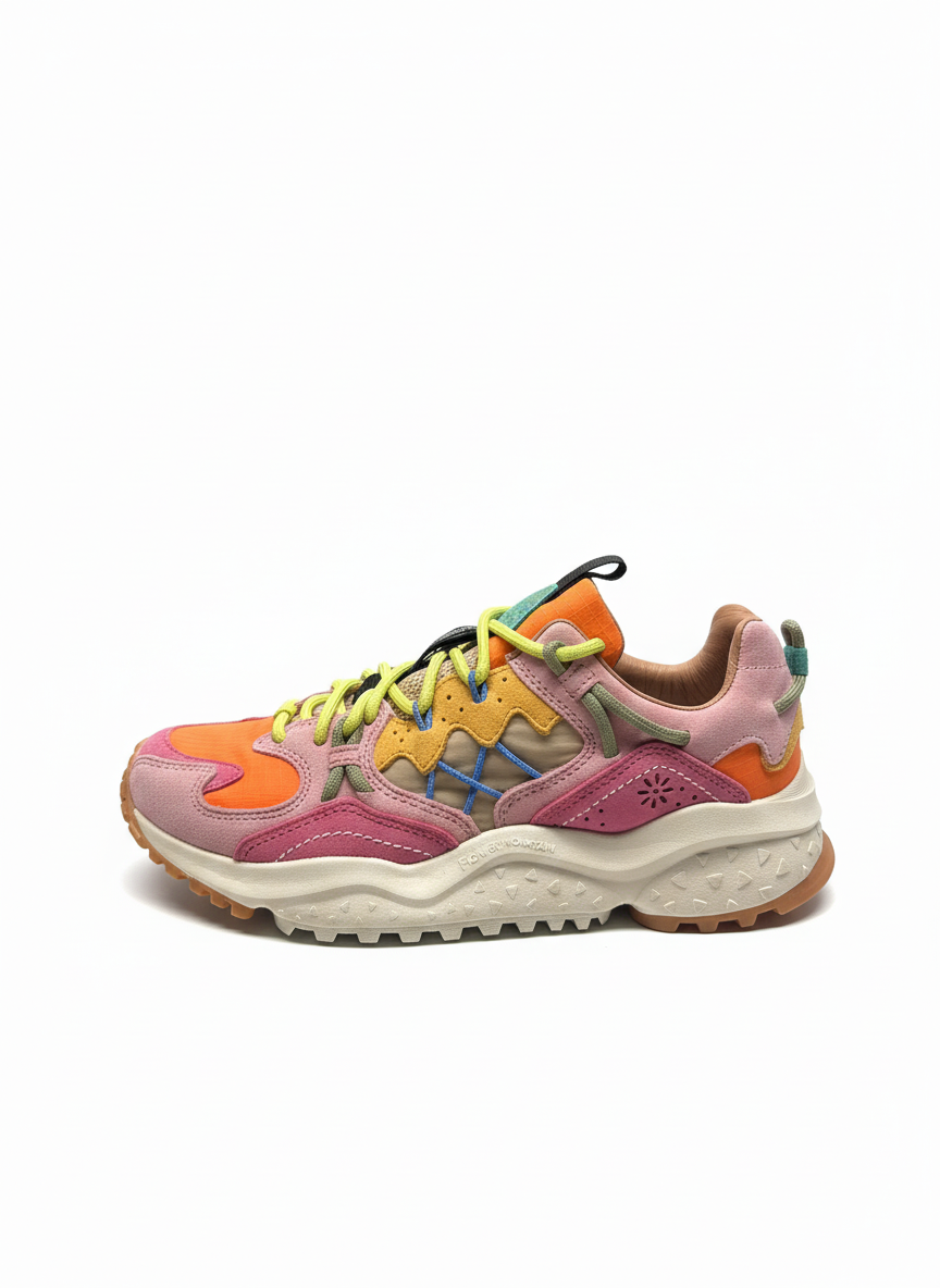 YAMABUSHI WOMAN SUEDE/NYLON RIPSTOP pink | Bildmaterial bereitgestellt von SHOES.PLEASE.