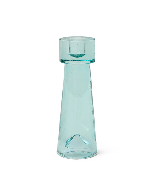 Arte candle holder large ice blue