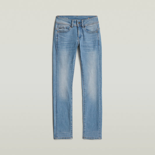 Midge Saddle Mid Straight Wmn lt indigo