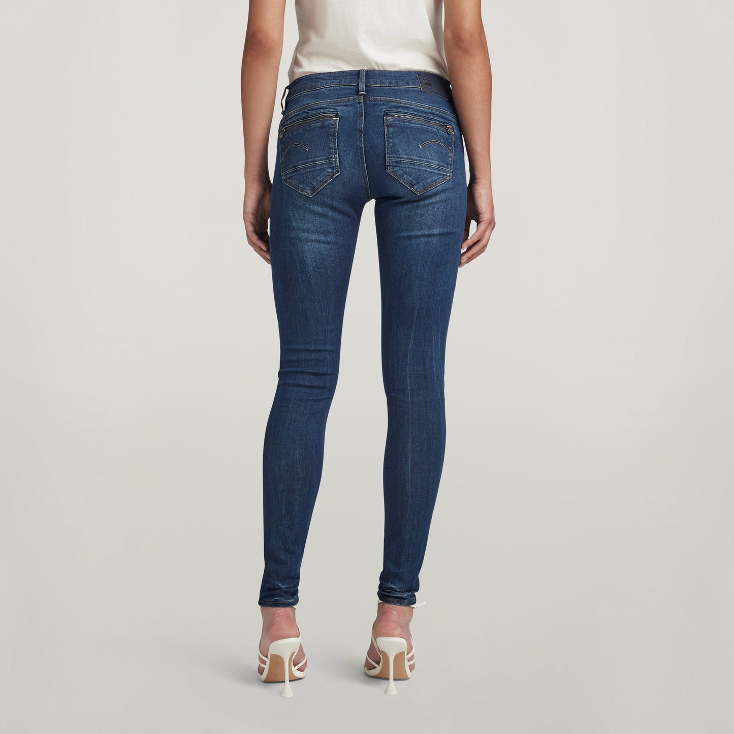 Midge Zip Mid Skinny Wmn dk.aged | Bildmaterial bereitgestellt von SHOES.PLEASE.