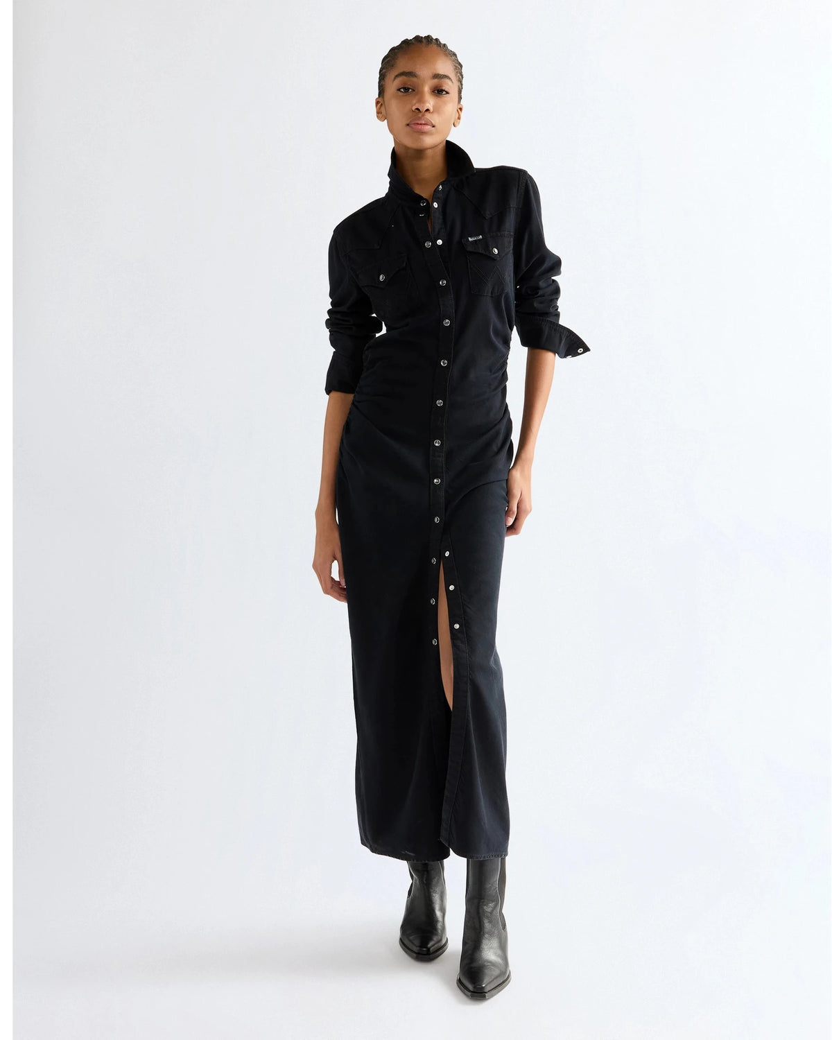 CINCHED WAIST MAXI black fade | Bildmaterial bereitgestellt von SHOES.PLEASE.
