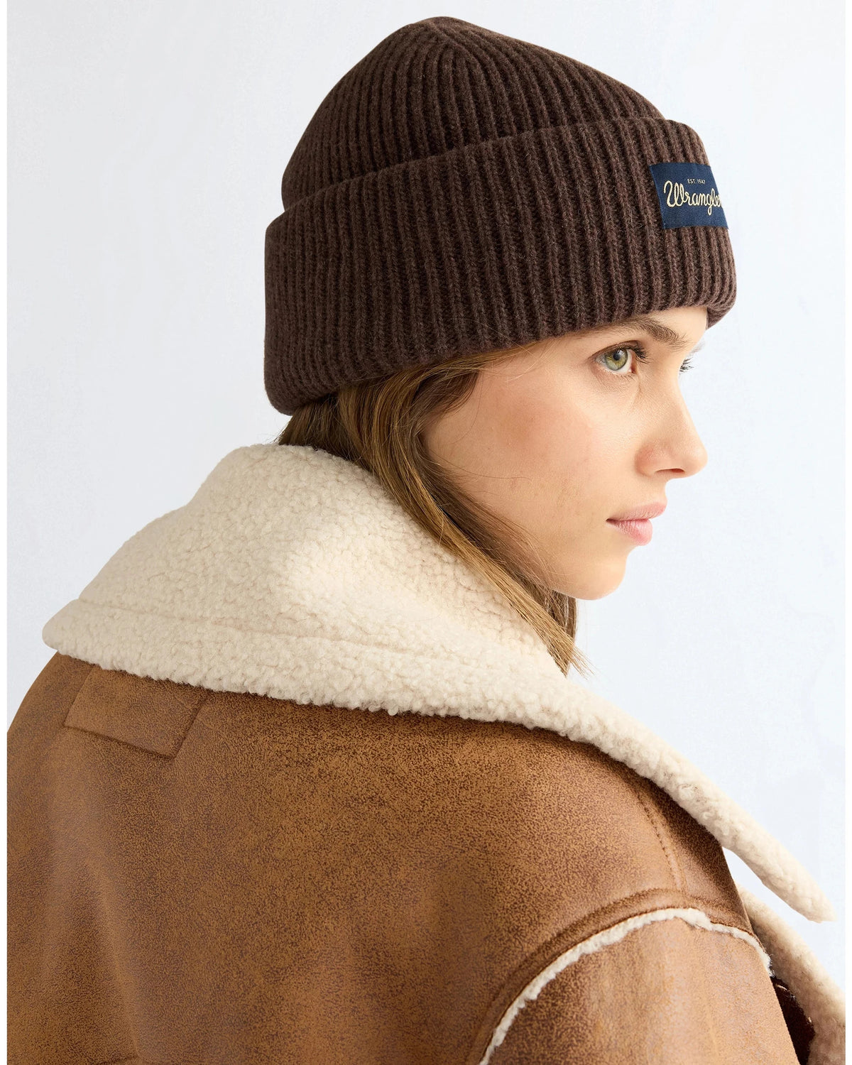 RIBBED WOOL BEANIE chocolate torte | Bildmaterial bereitgestellt von SHOES.PLEASE.