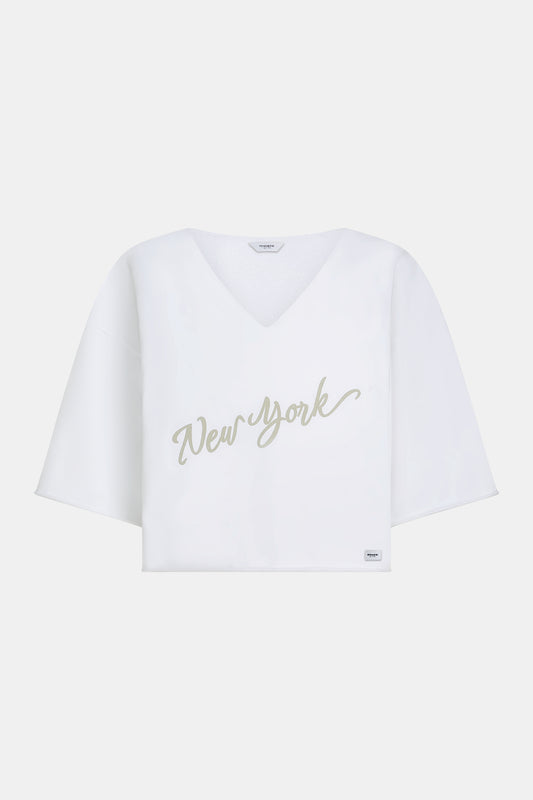 Sweater print white