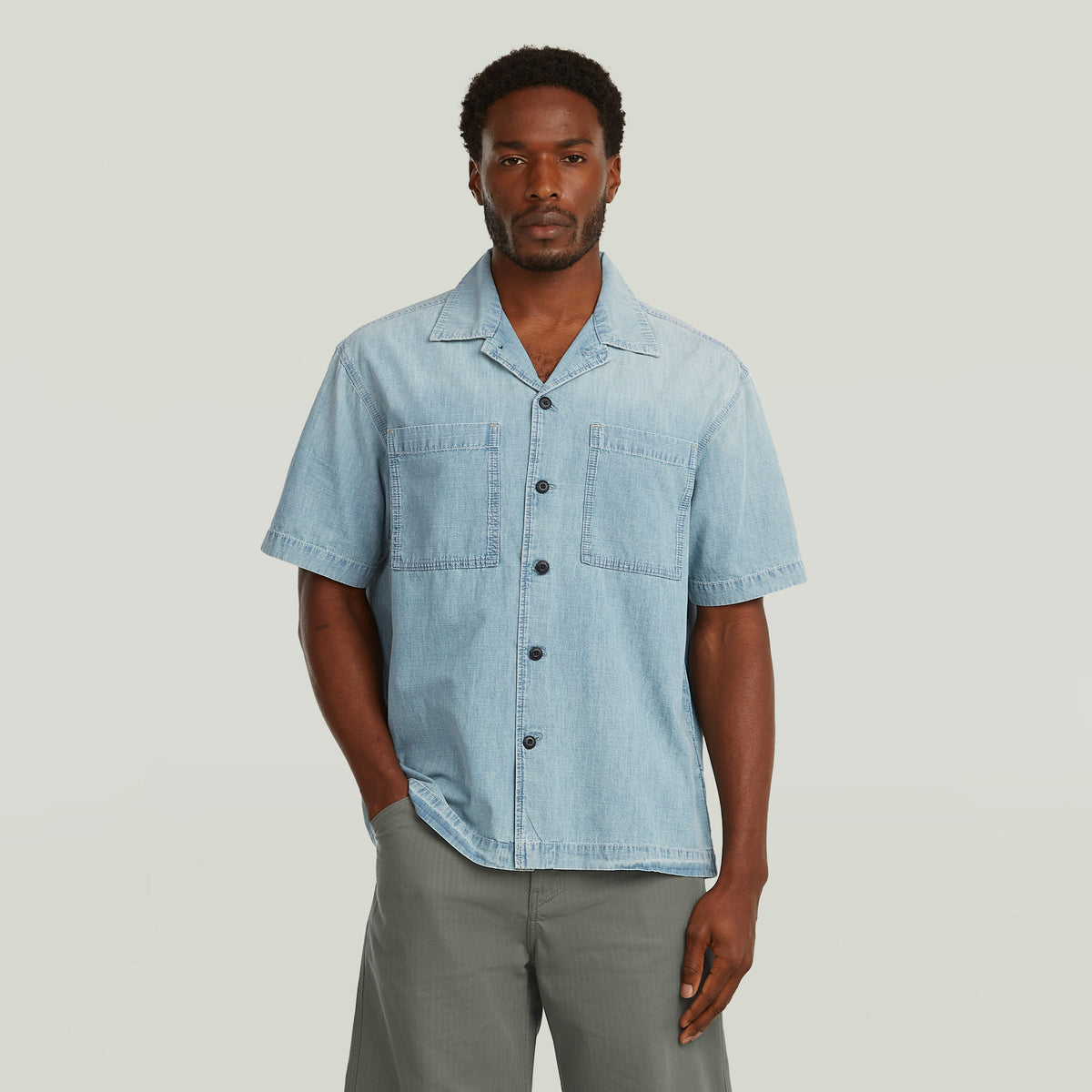 Bowling 2-pkt Regular Shirt s\s lightblue | Bildmaterial bereitgestellt von SHOES.PLEASE.