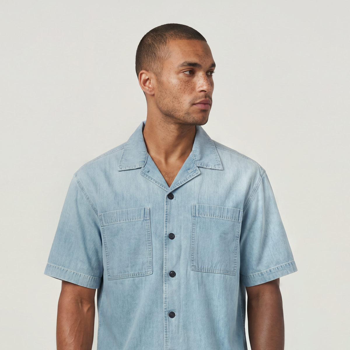 Bowling 2-pkt Regular Shirt s\s lightblue | Bildmaterial bereitgestellt von SHOES.PLEASE.