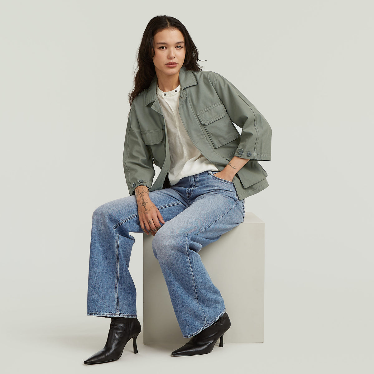 Field overshirt wmn green | Bildmaterial bereitgestellt von SHOES.PLEASE.