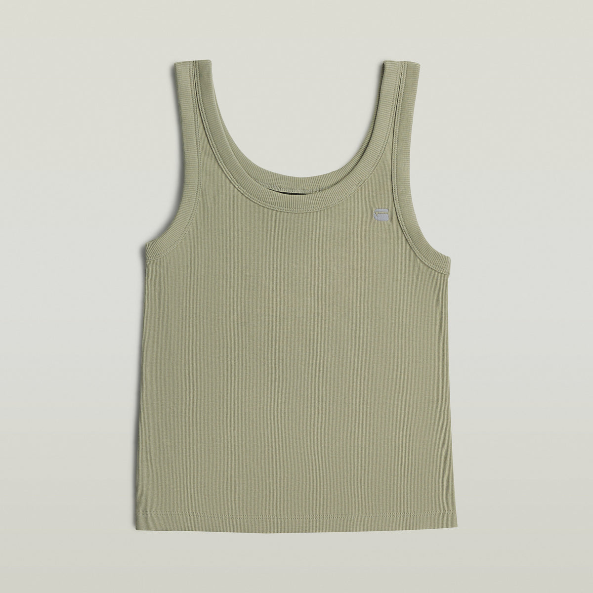 Slim rib tank t wmn green | Bildmaterial bereitgestellt von SHOES.PLEASE.