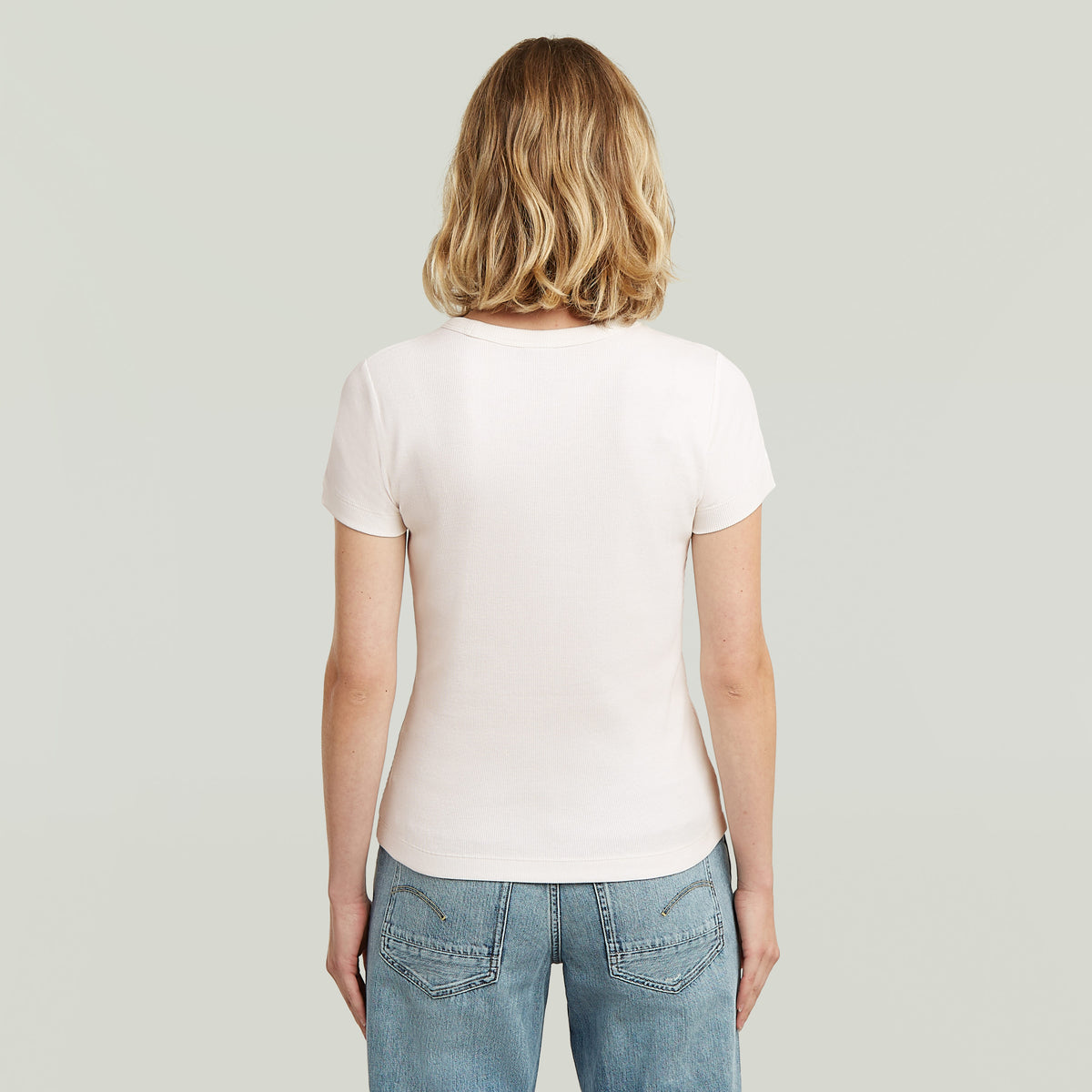 Slim rib t wmn white | Bildmaterial bereitgestellt von SHOES.PLEASE.