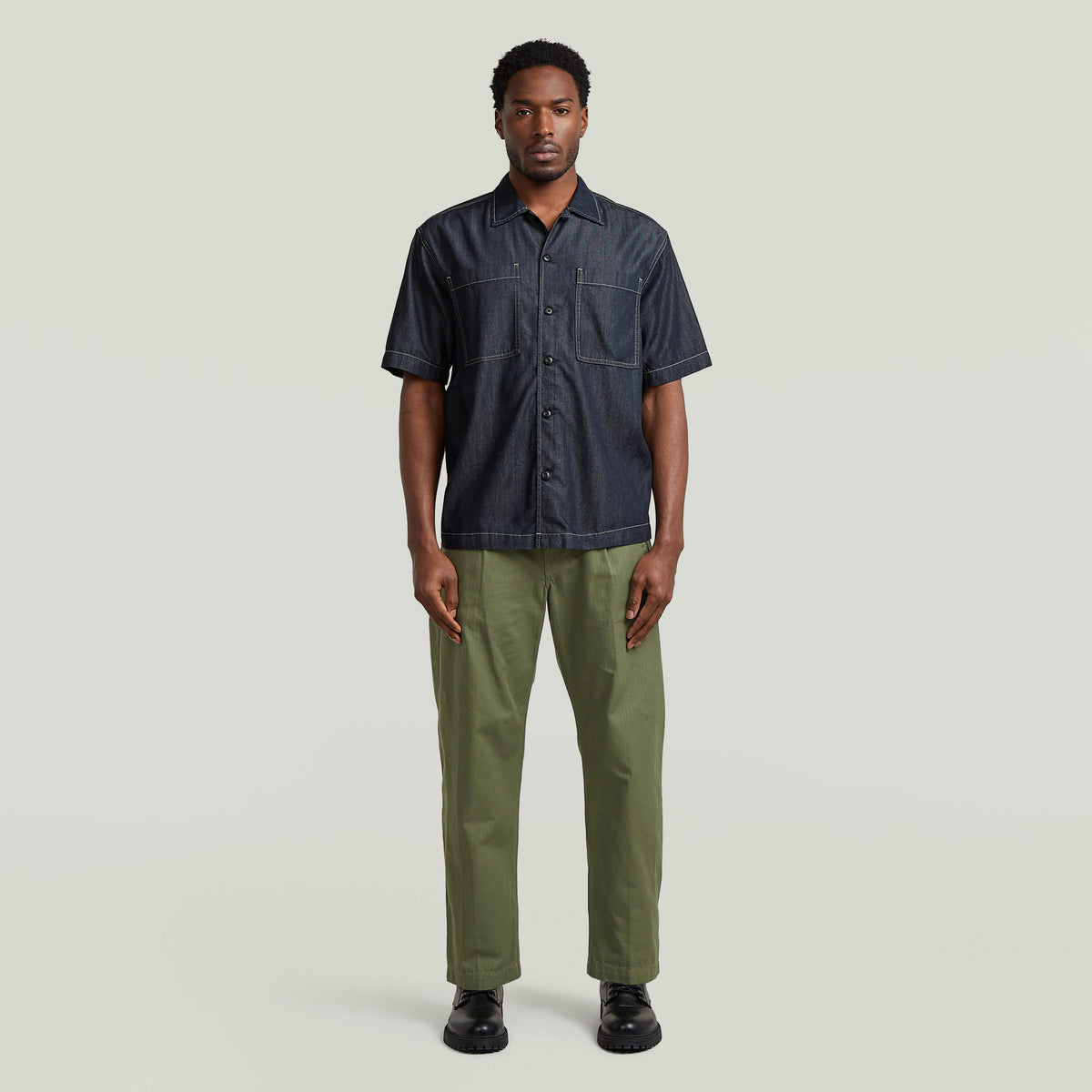 Bowling 2-pkt Regular Shirt s\s darkblue | Bildmaterial bereitgestellt von SHOES.PLEASE.