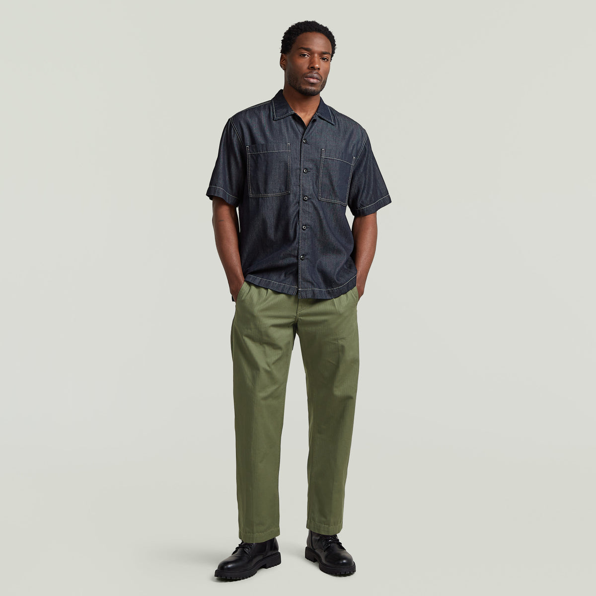Bowling 2-pkt Regular Shirt s\s darkblue | Bildmaterial bereitgestellt von SHOES.PLEASE.