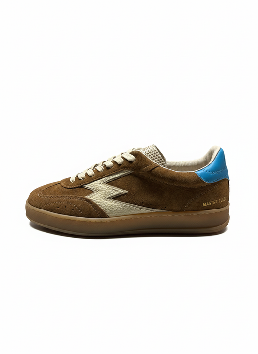 CLUB SUEDE TURQUOISE BACKTAB BUTTER LOGO tobacco