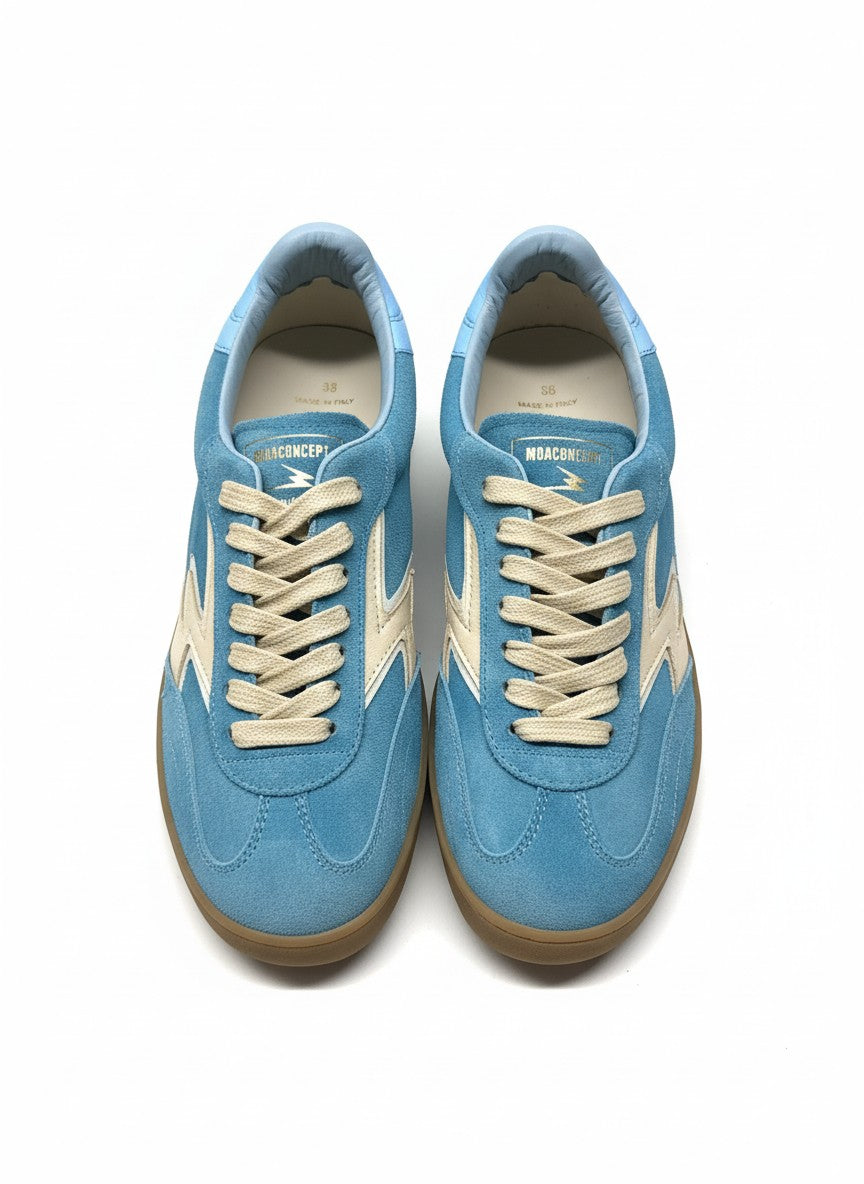 CLUB OCEAN BLUE STONEWASH SUEDE CERULEAN DETAIL turquoise | Bildmaterial bereitgestellt von SHOES.PLEASE.