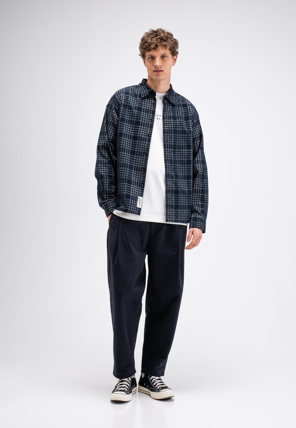 Judd Cord Check Shirt alaska blue | Bildmaterial bereitgestellt von SHOES.PLEASE.
