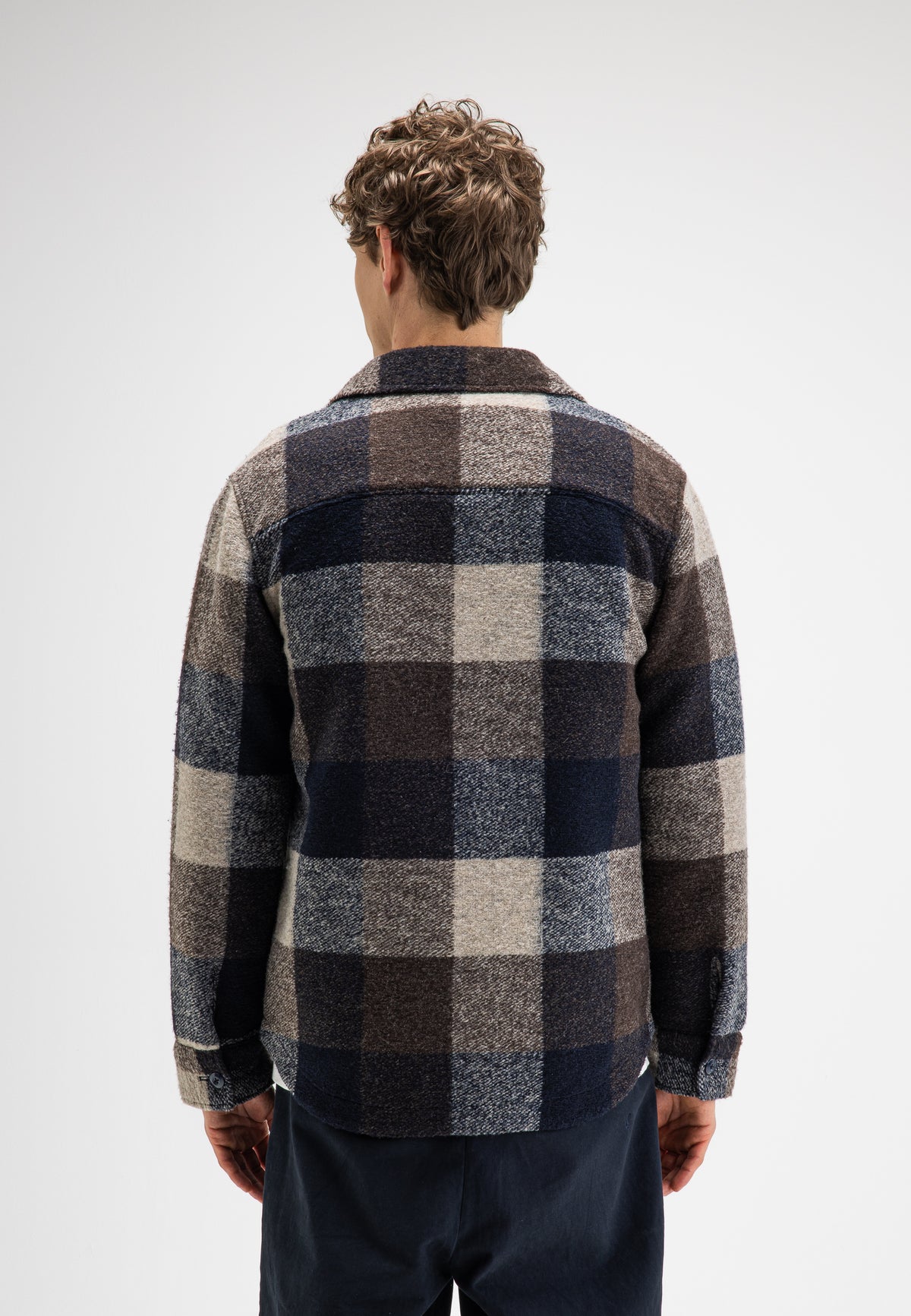 Vance Wool Check Overshirt chestnut brown | Bildmaterial bereitgestellt von SHOES.PLEASE.