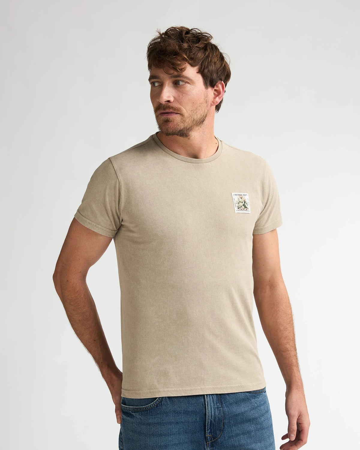 Men T-Shirt SS light tan | Bildmaterial bereitgestellt von SHOES.PLEASE.