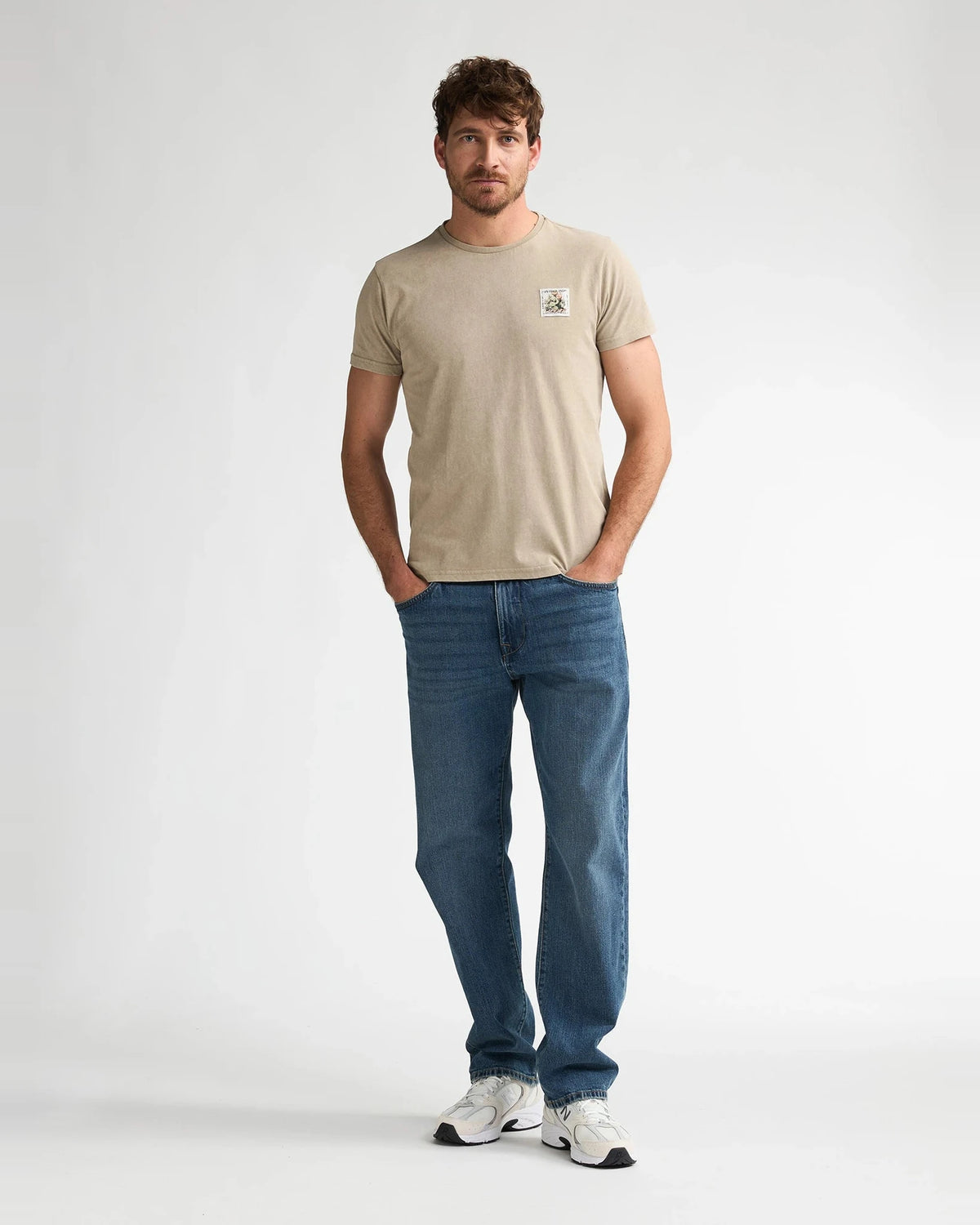Men T-Shirt SS light tan | Bildmaterial bereitgestellt von SHOES.PLEASE.