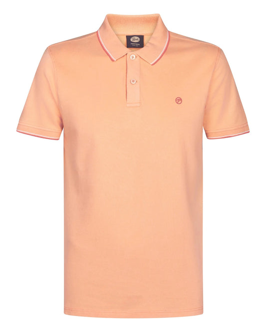 Men Polo Short Sleeve tropical orange