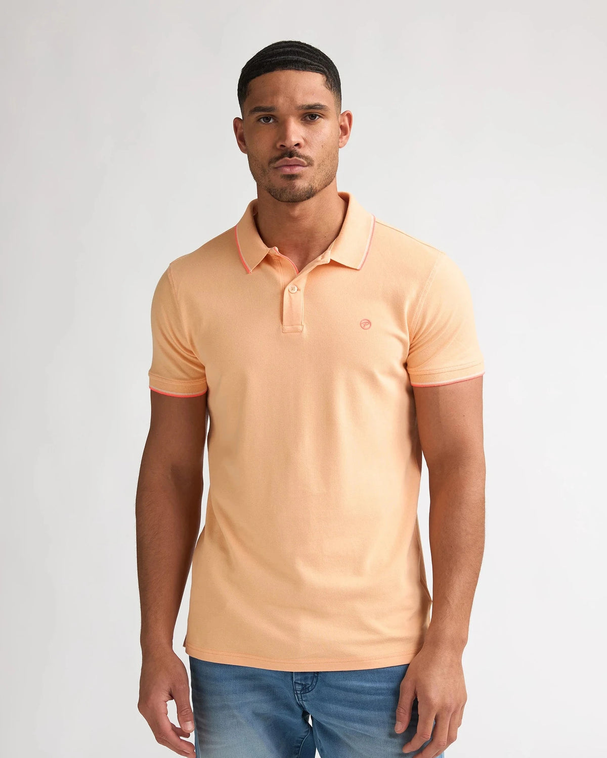 Men Polo Short Sleeve tropical orange | Bildmaterial bereitgestellt von SHOES.PLEASE.
