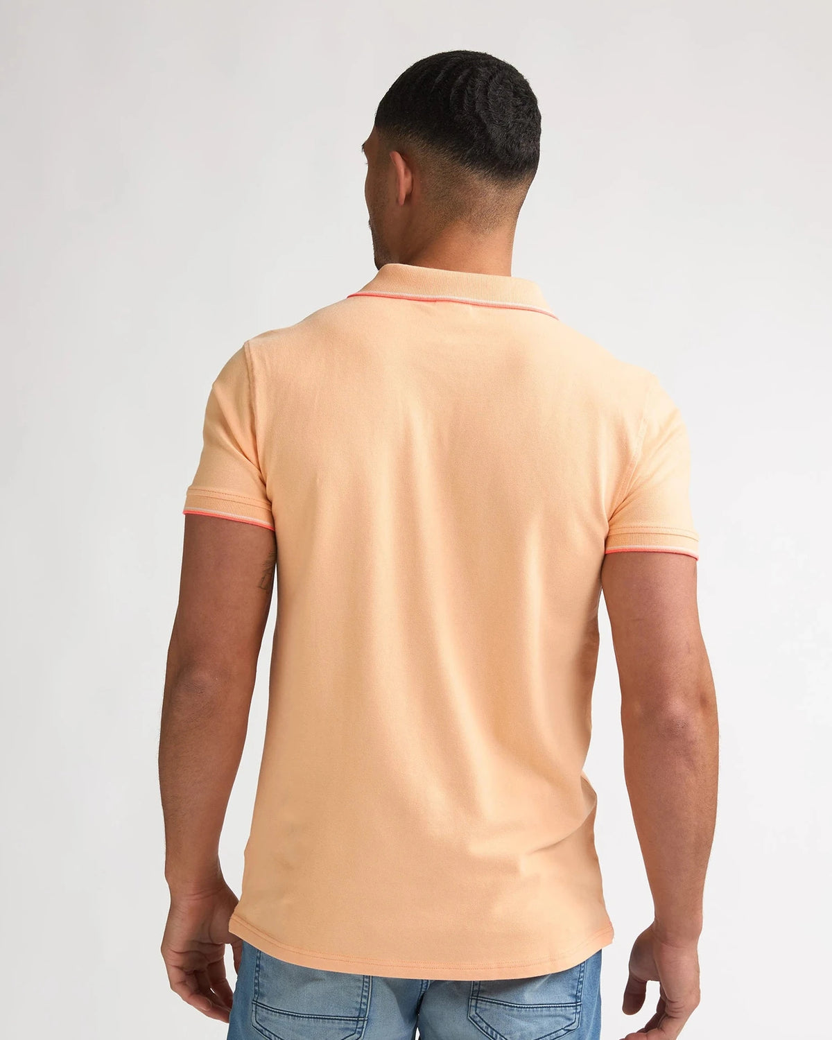 Men Polo Short Sleeve tropical orange | Bildmaterial bereitgestellt von SHOES.PLEASE.