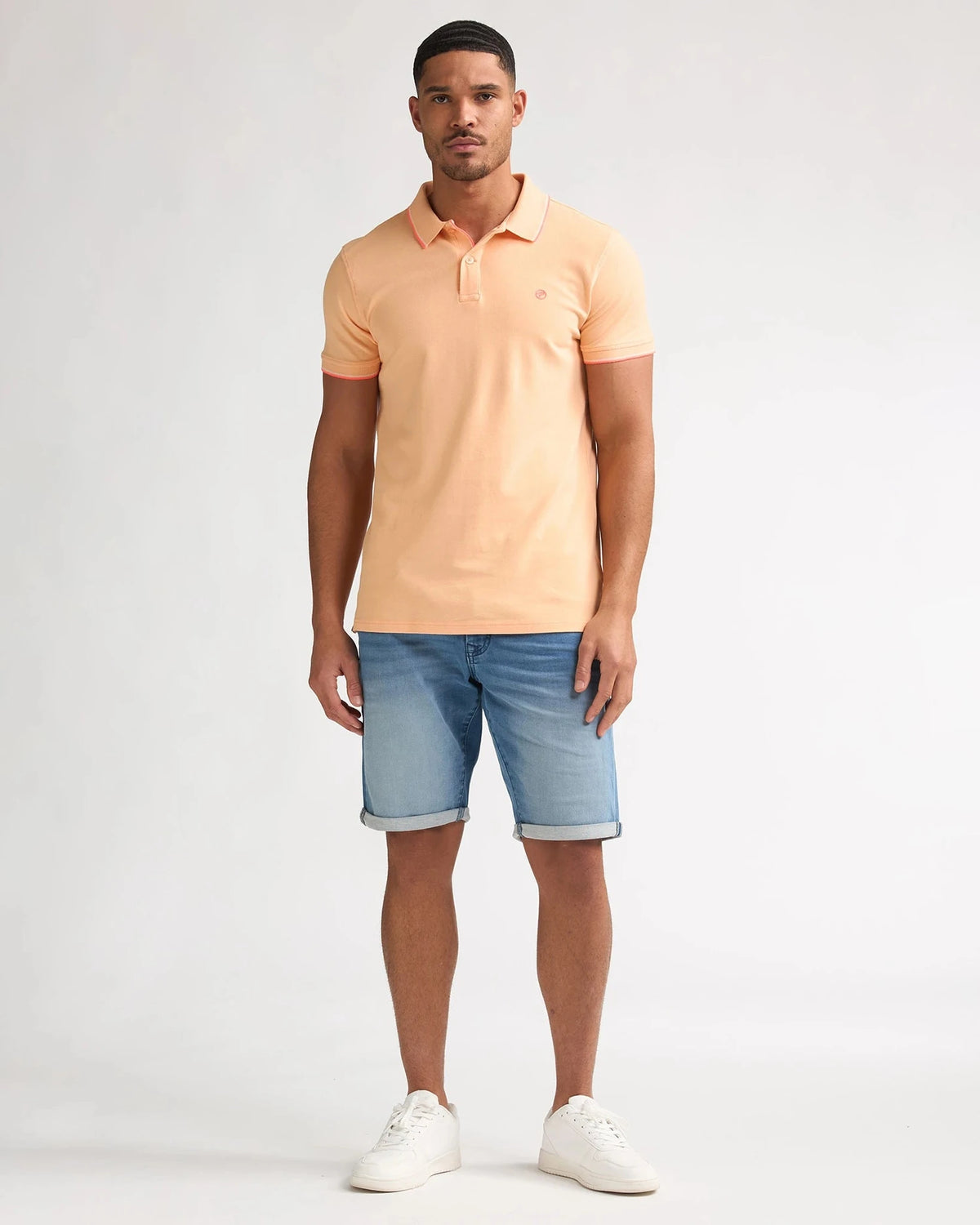 Men Polo Short Sleeve tropical orange | Bildmaterial bereitgestellt von SHOES.PLEASE.
