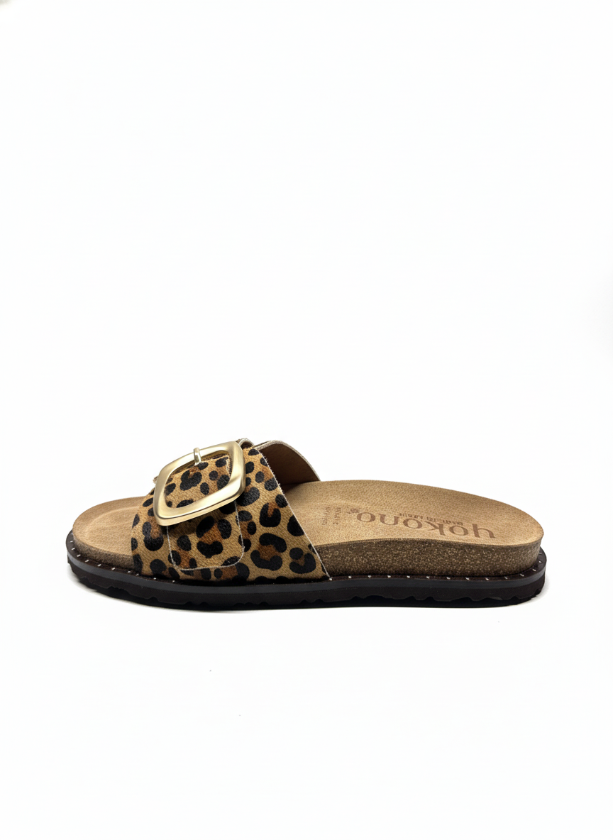 BOLUS-114 Sandalia plana LEOPARDO natural | Bildmaterial bereitgestellt von SHOES.PLEASE.